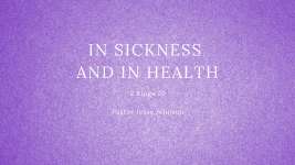 In Sickness and In Health