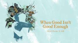 When Good Isn’t Good Enough